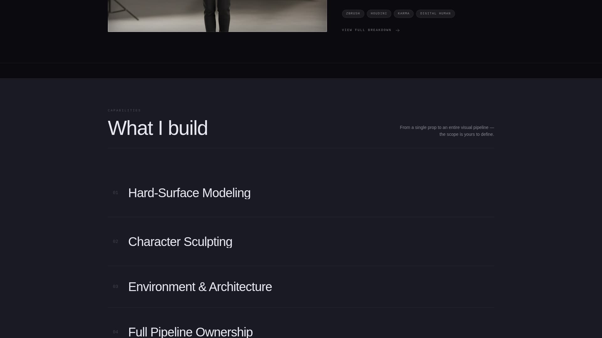Vertex - Immersive Portfolio Landing Page Template