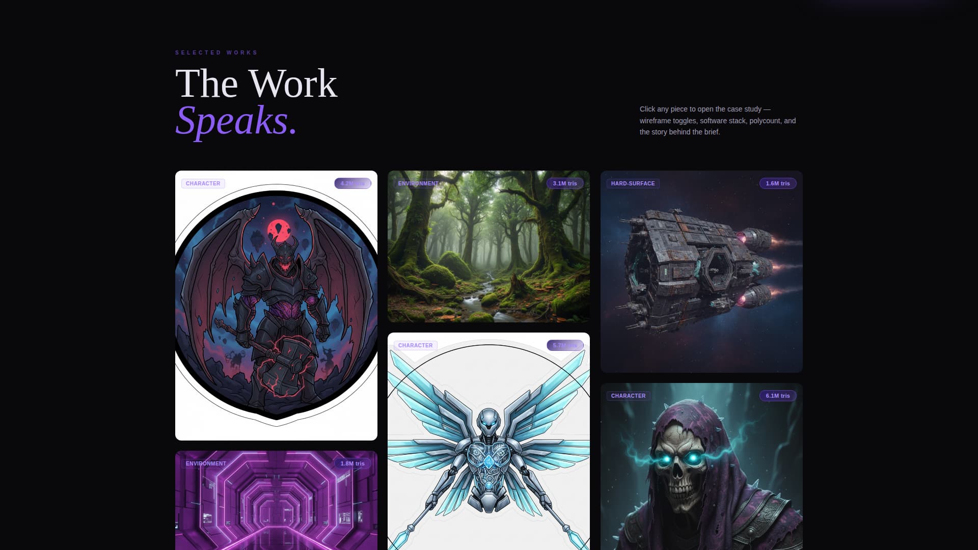 Vertex - Immersive 3D Artist Landing Page Template