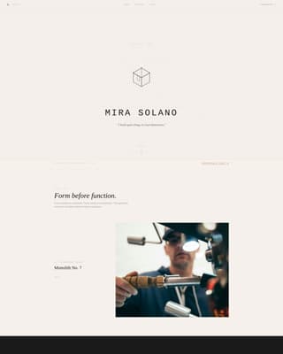 Sculpt - Artisan 3D Artist Landing Page Template