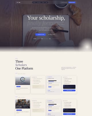 Vita - Authoritative Academic Landing Page Template