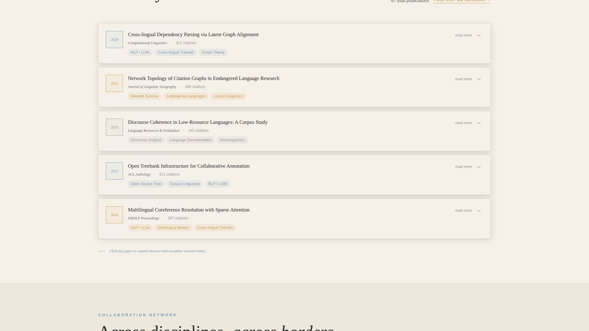 Folio - Scholarly Academic Landing Page Template