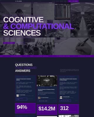 Syllabus - Bold Academic Landing Page Template