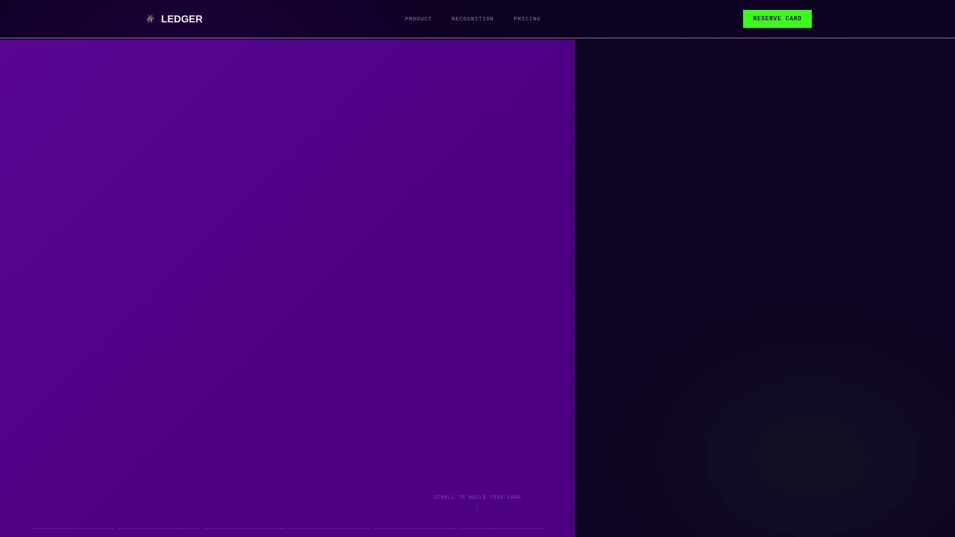 Ledger - Bold Accountant Landing Page Template