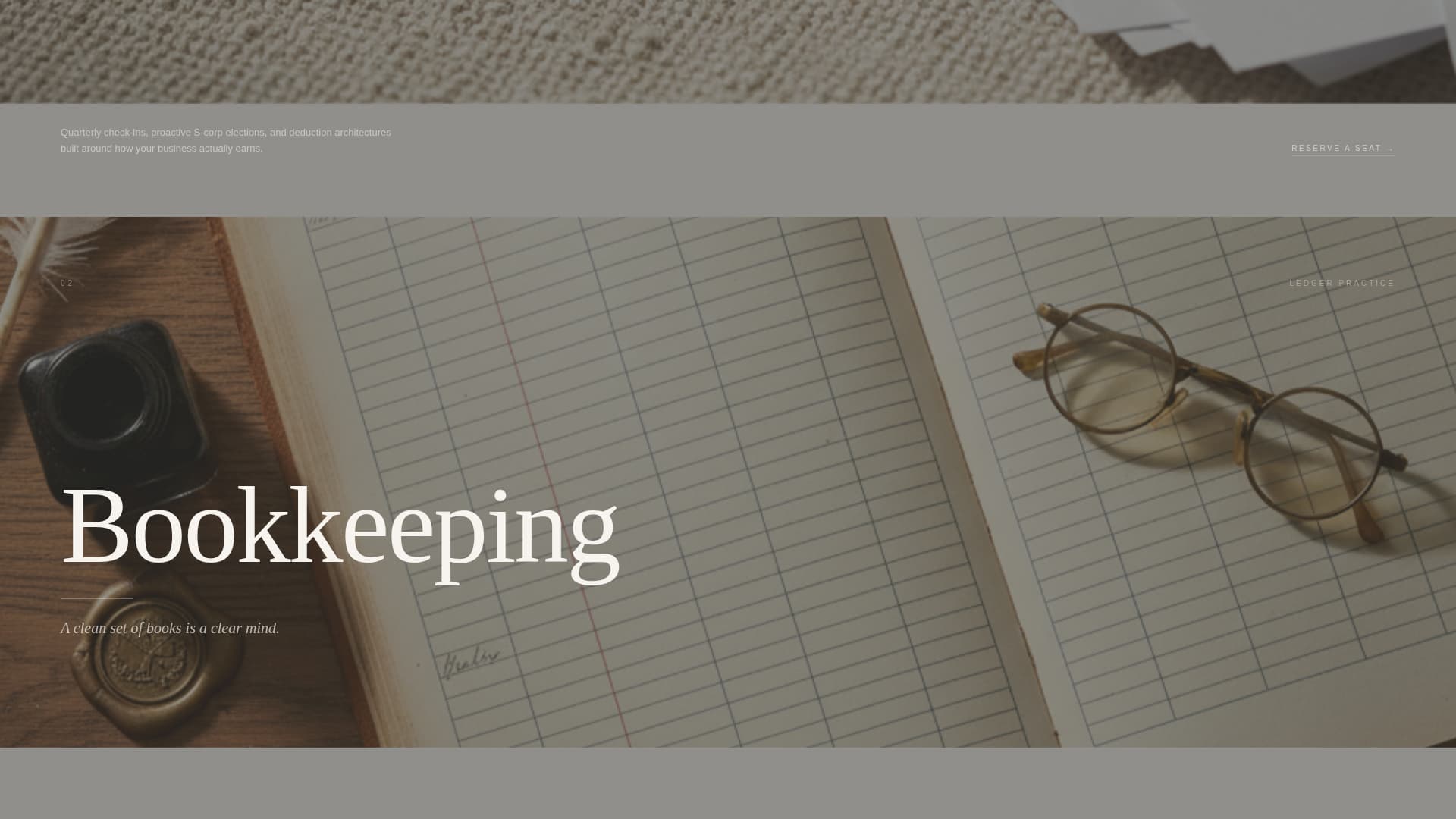 Ledger - Elegant Accountant Landing Page Template