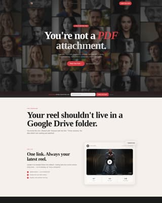 Headshot - Powerful Actor Landing Page Template