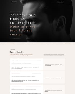 Headshot - Cinematic Actorprofile Landing Page Template