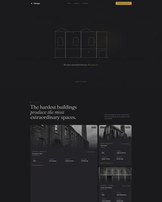 Salvage - Transformative Architecture Landing Page Template