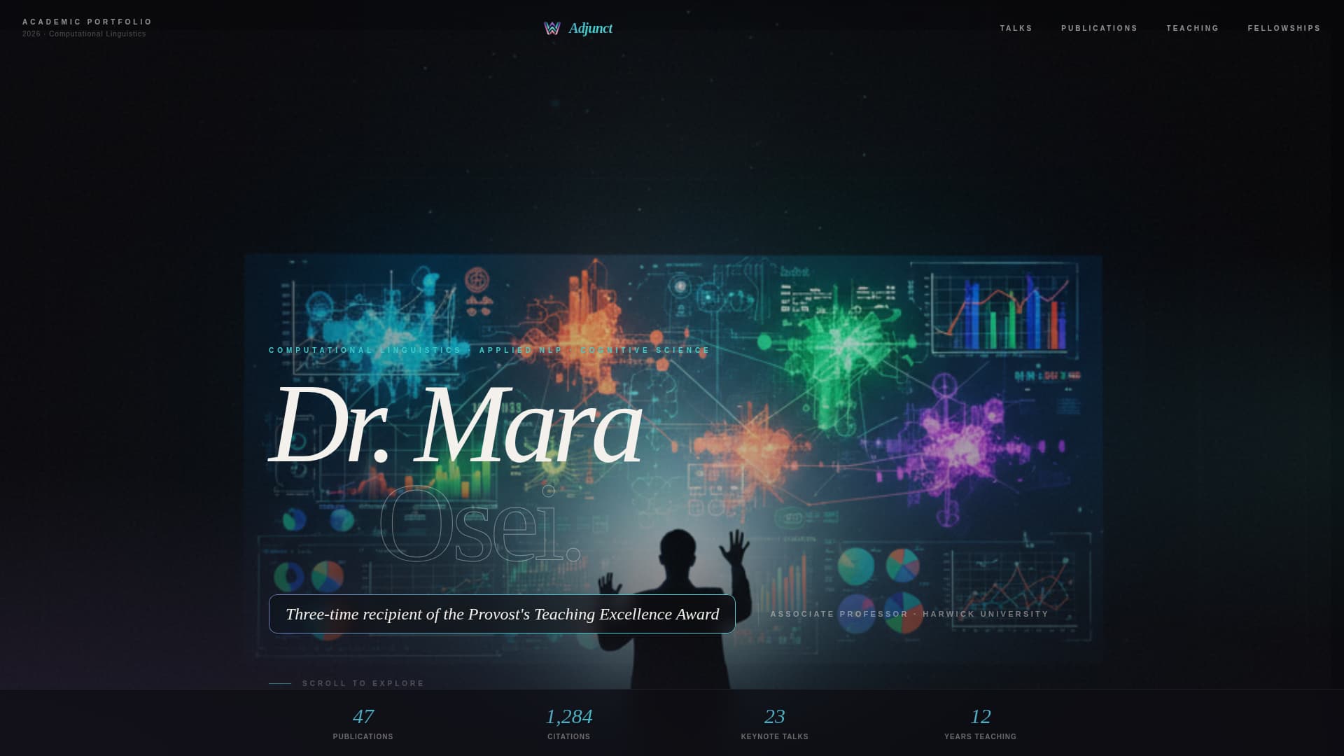 Adjunct - Luminous Professor Landing Page Template