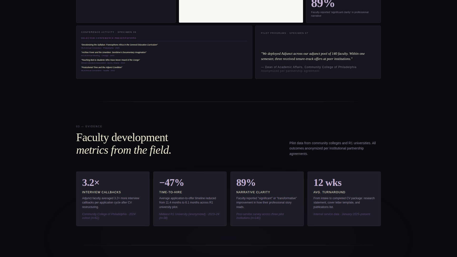 Adjunct - Tenureready Academic Landing Page Template