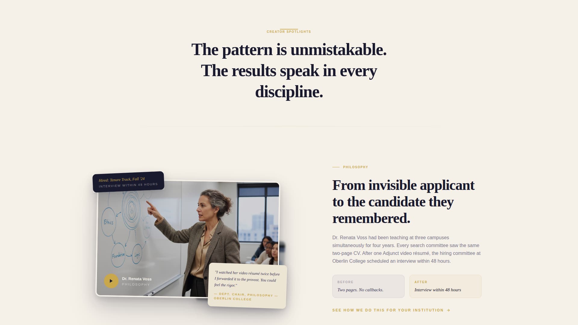 Adjunct - Prestigious Academic Landing Page Template