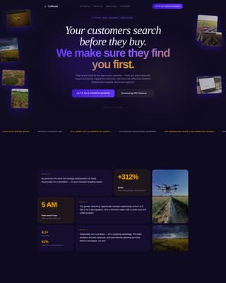 Cultivate - Precision Agriculture Landing Page Template
