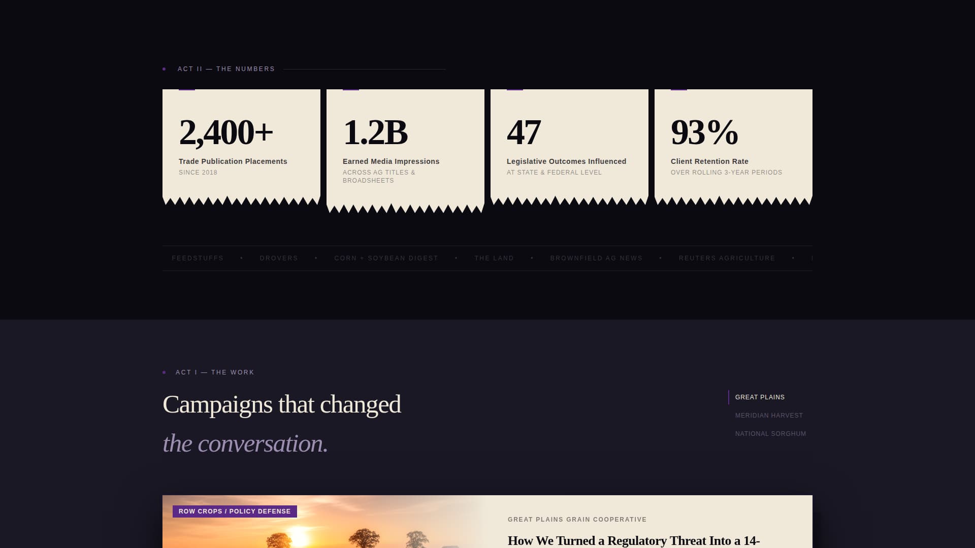 Sow - Authoritative Agriculture Landing Page Template