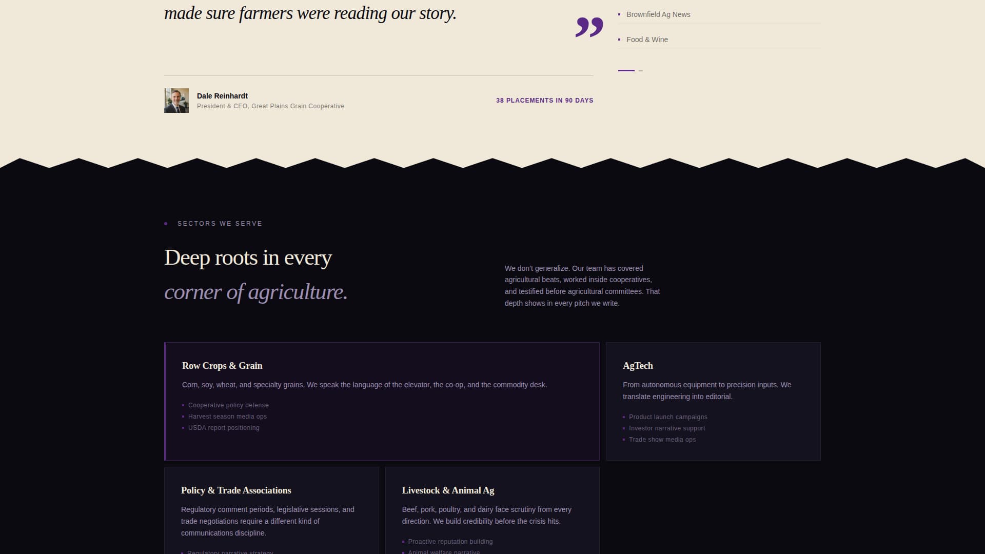 Sow - Authoritative Agriculture Landing Page Template