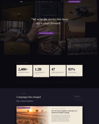 Sow - Authoritative Agriculture Landing Page Template