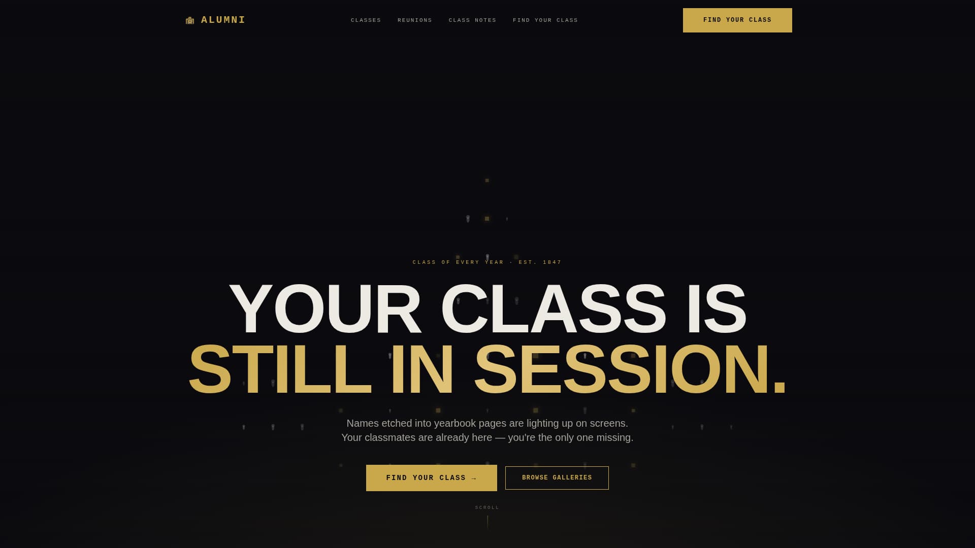 Alumni - Premium Connection Landing Page Template