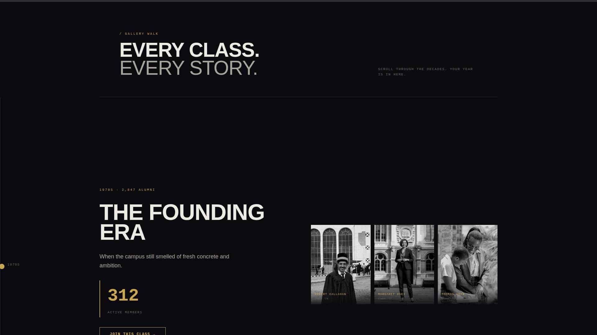 Alumni - Premium Connection Landing Page Template