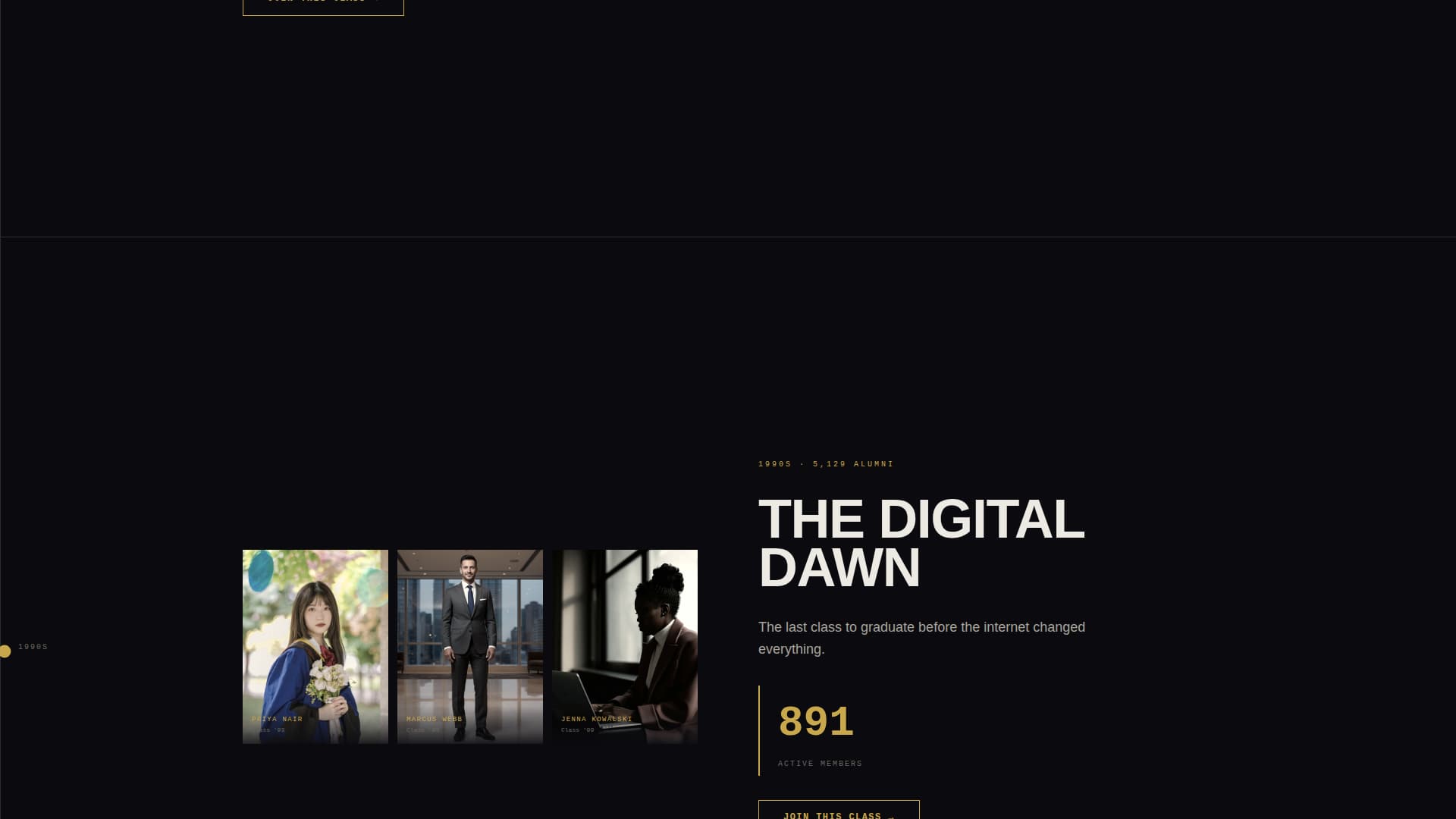 Alumni - Premium Connection Landing Page Template