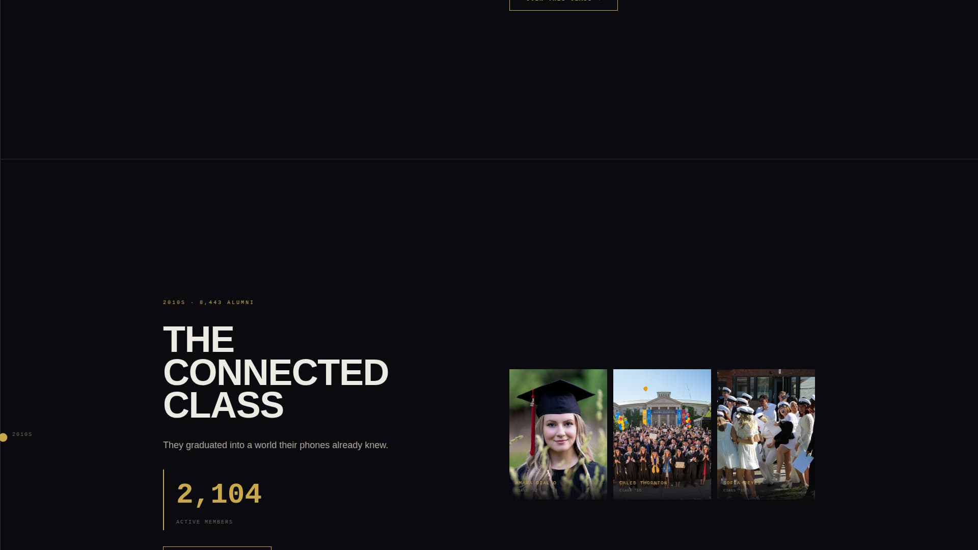 Alumni - Premium Connection Landing Page Template