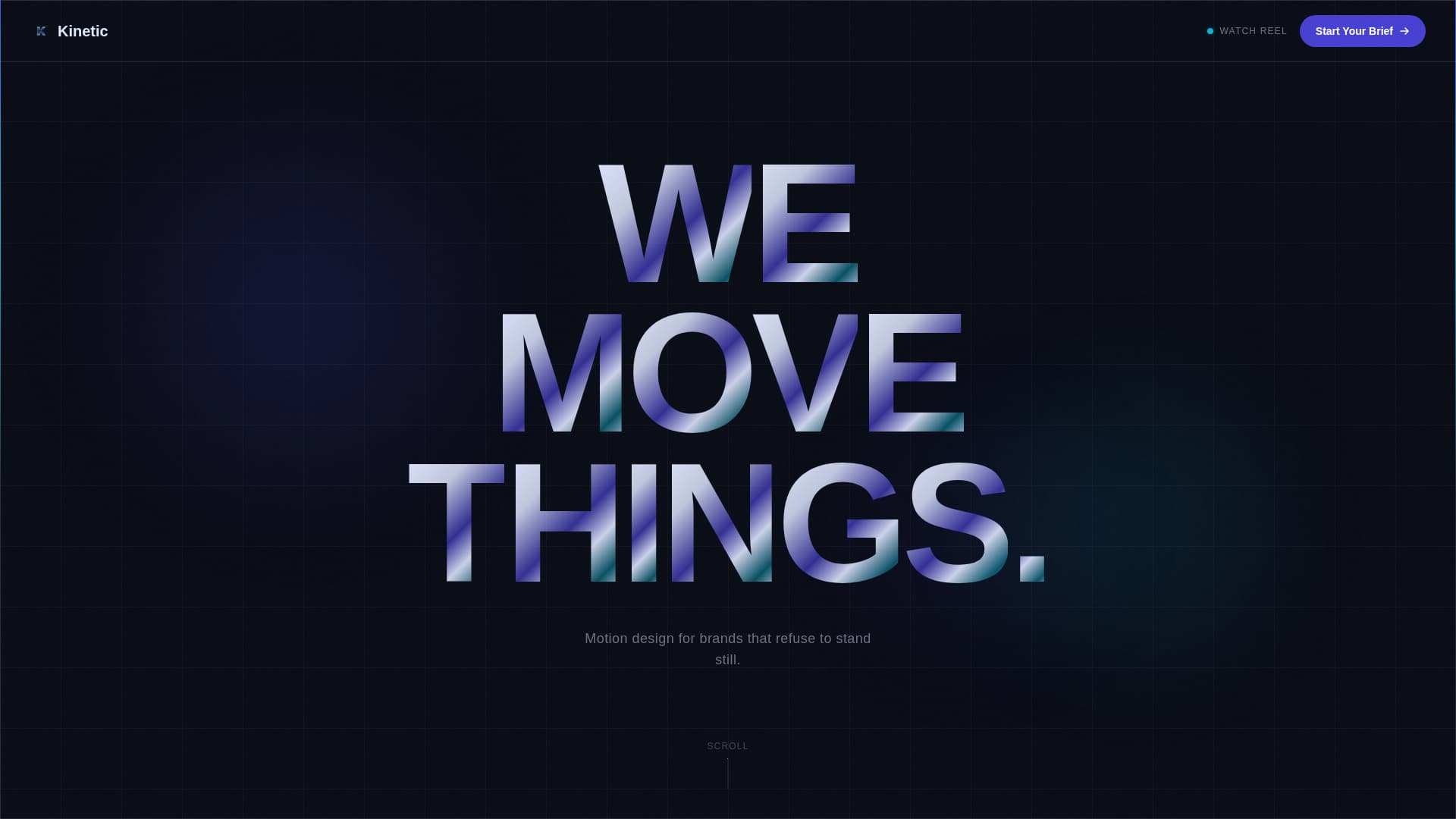 Kinetic - Stunning Motiondesign Landing Page Template
