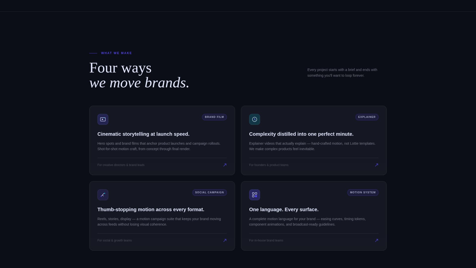 Kinetic - Stunning Motiondesign Landing Page Template