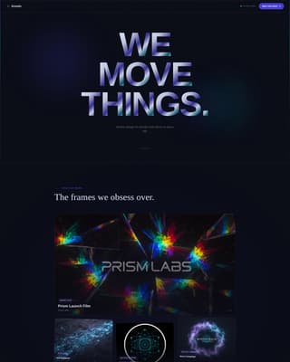 Kinetic - Stunning Motiondesign Landing Page Template