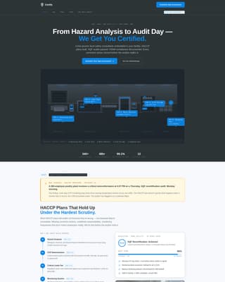 Certify - Precision Foodsafety Landing Page Template