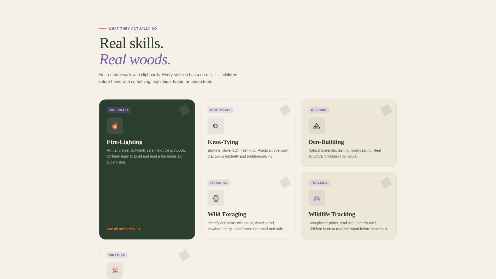 Canopy - Playful Forest School Landing Page Template