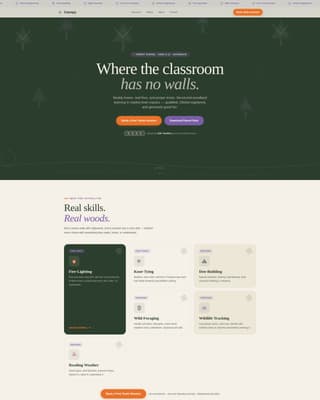 Canopy - Playful Forest School Landing Page Template