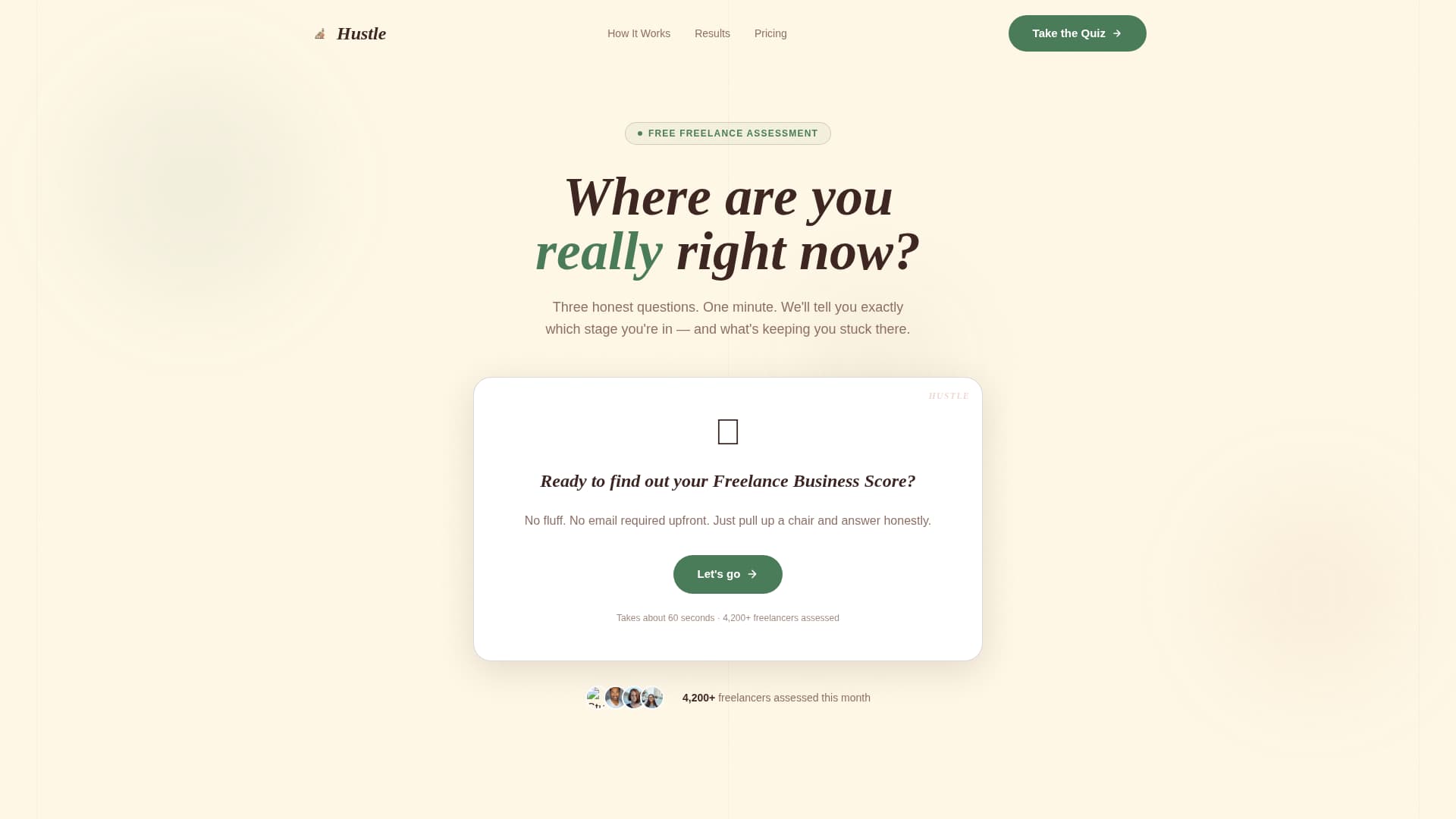 Hustle - Empowering Freelancer Landing Page Template