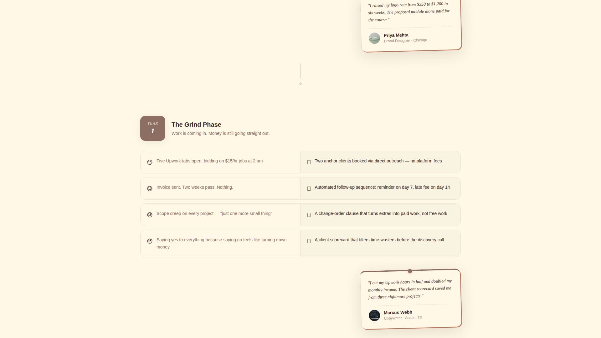 Hustle - Empowering Freelancer Landing Page Template
