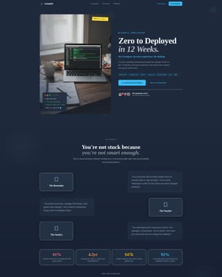 Compile - Intensive Full Stack Landing Page Template