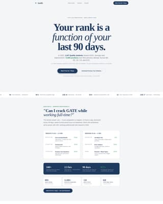 Qualify - Authoritative Gatecoaching Landing Page Template