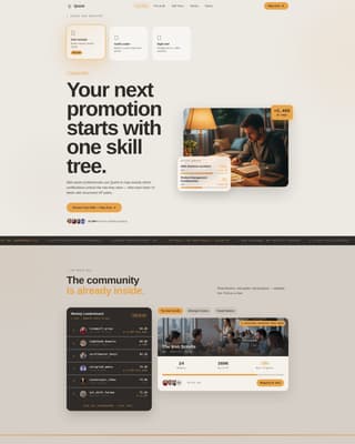 Quest - Immersive Gamified Learning Landing Page Template