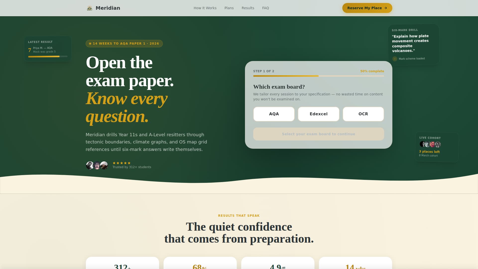 Meridian - Precision Geography Landing Page Template
