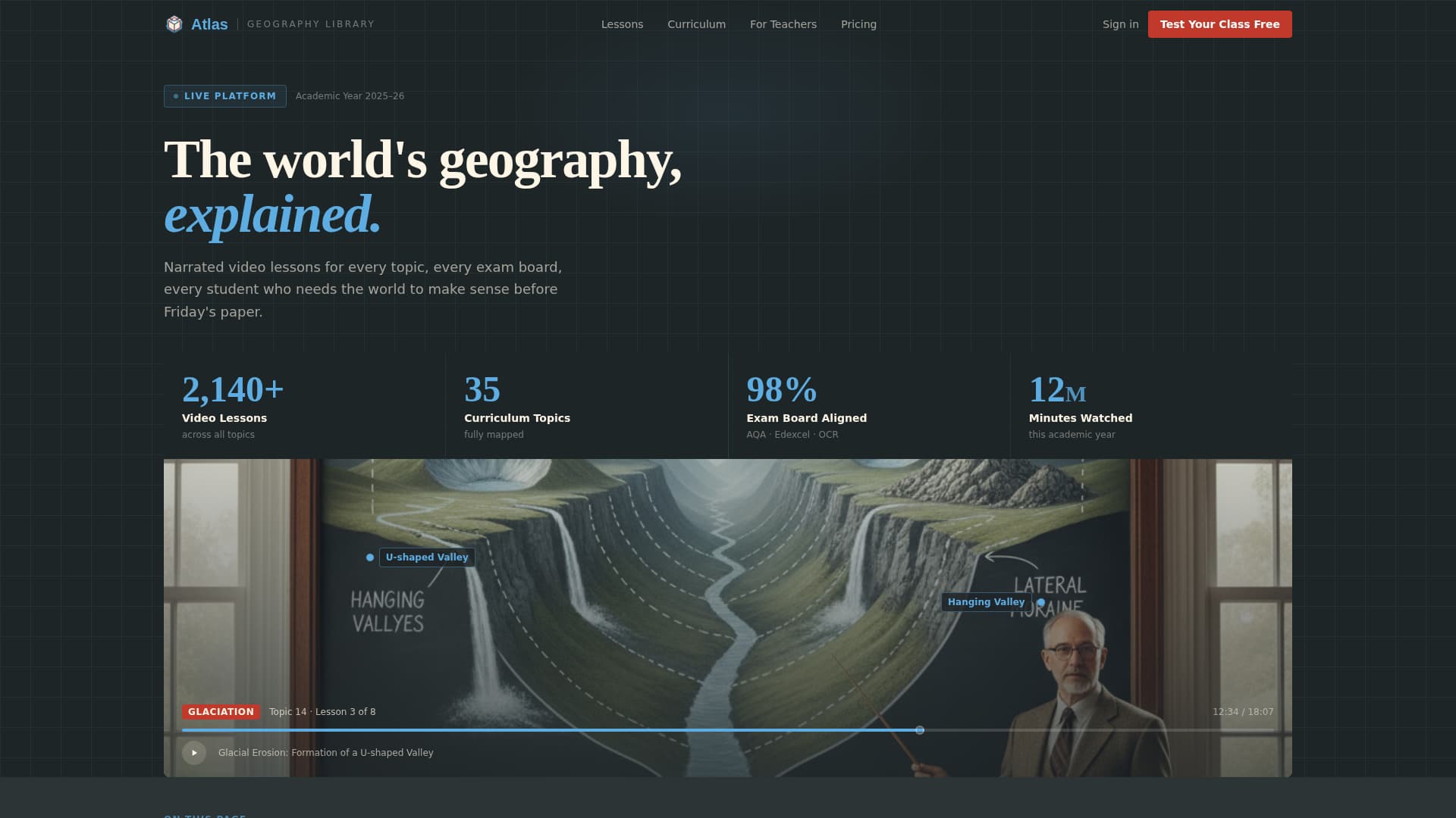Atlas - Authoritative Geography Landing Page Template
