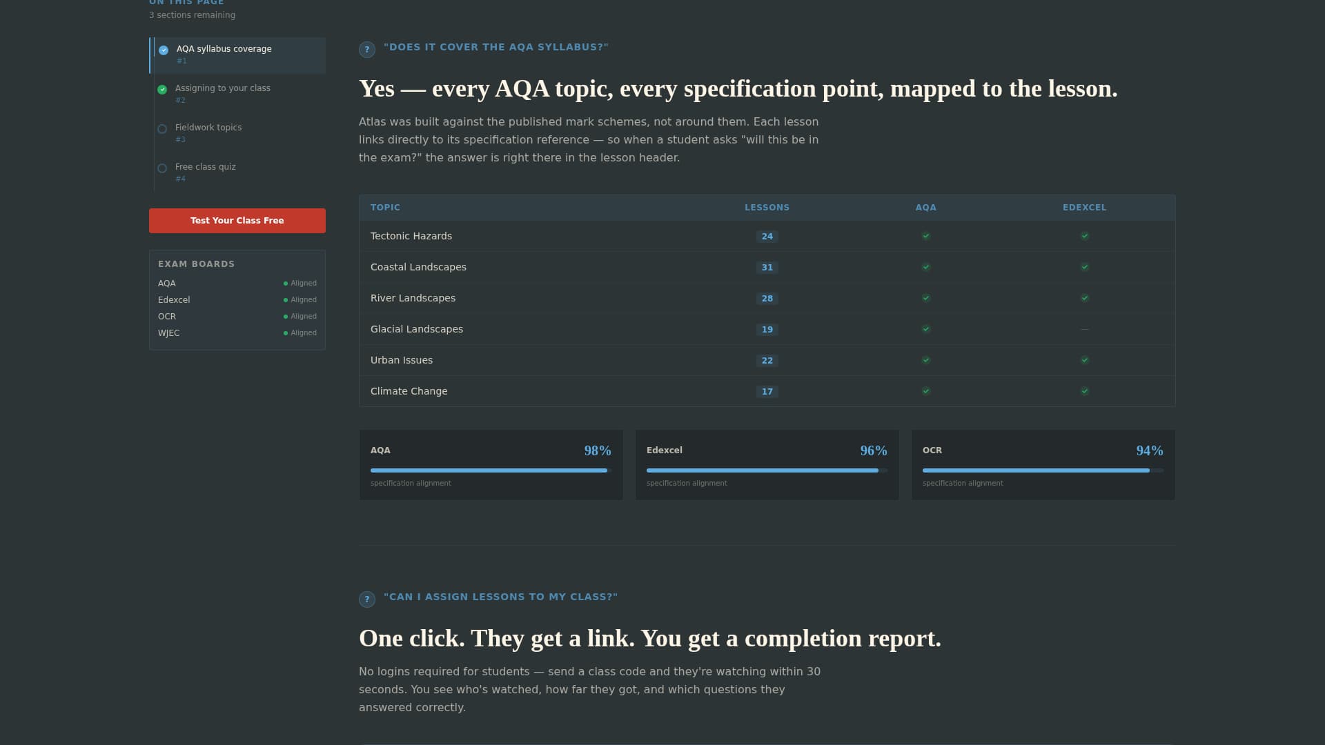 Atlas - Authoritative Geography Landing Page Template
