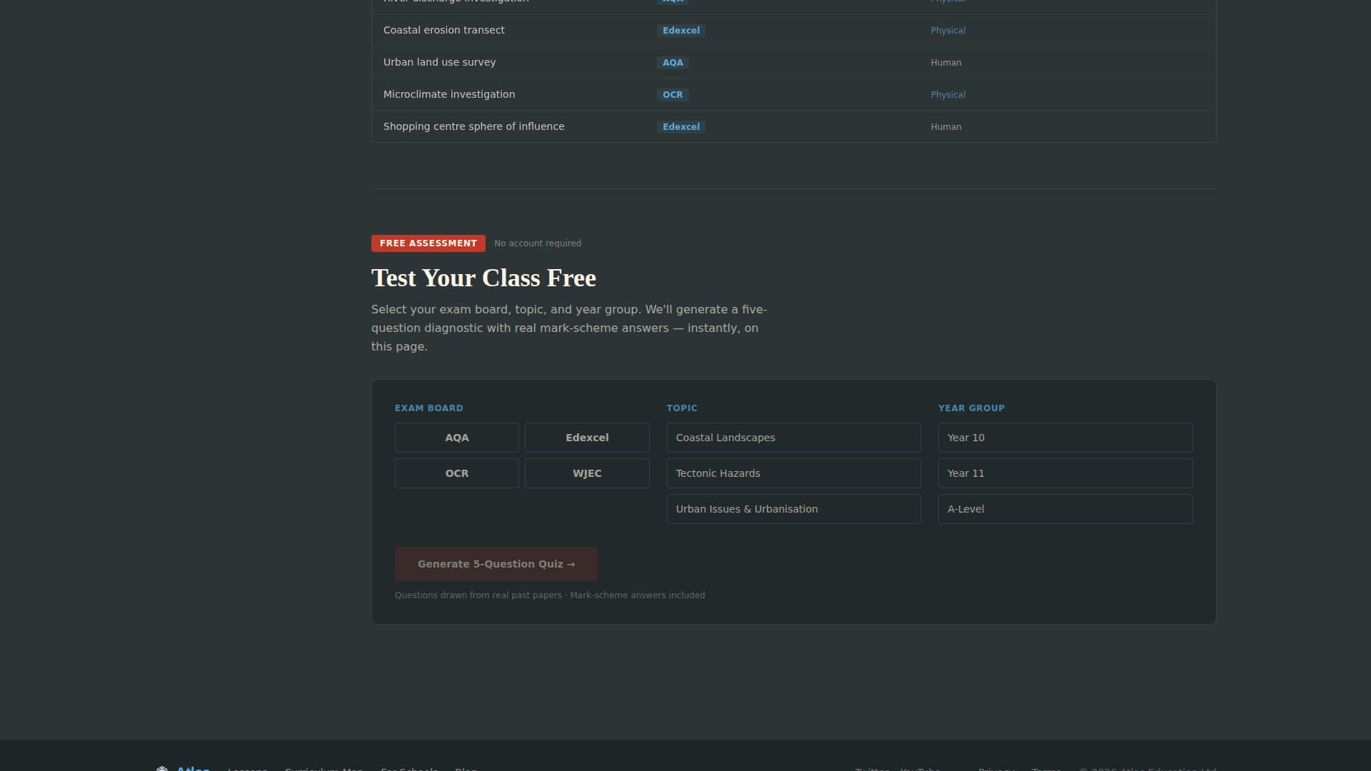 Atlas - Authoritative Geography Landing Page Template
