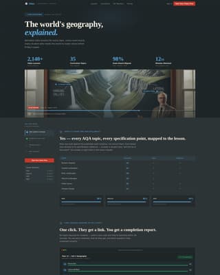 Atlas - Authoritative Geography Landing Page Template