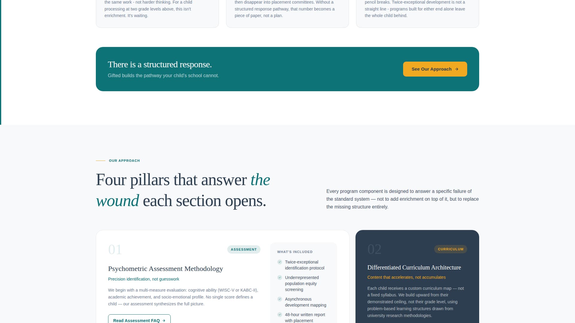 Gifted - Precision Enrichment Landing Page Template