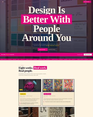Glyph - Vibrant Designschool Landing Page Template