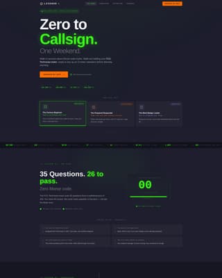 License - Certified Ham Radio Landing Page Template