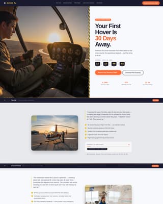 Rotor - Electrifying Helicopter Landing Page Template