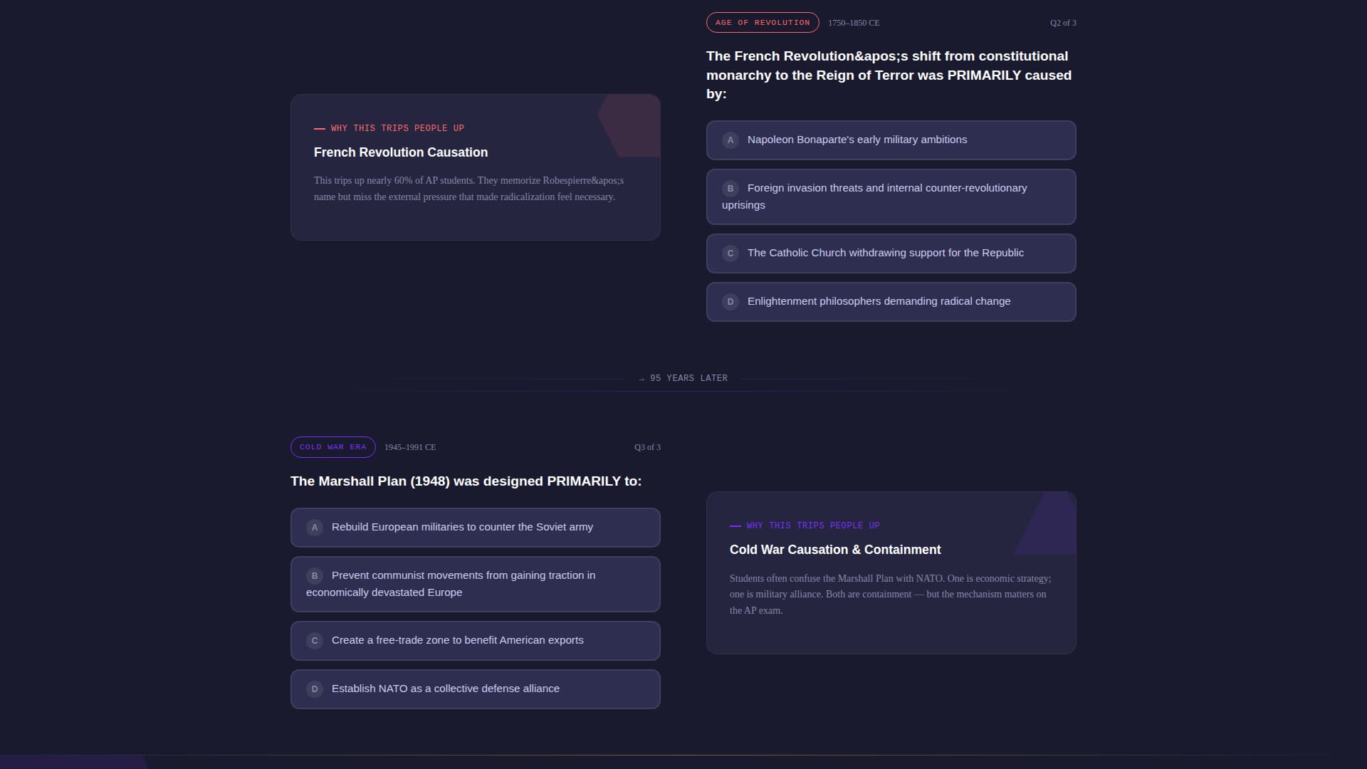 Epoch - Interactive Historyprep Landing Page Template