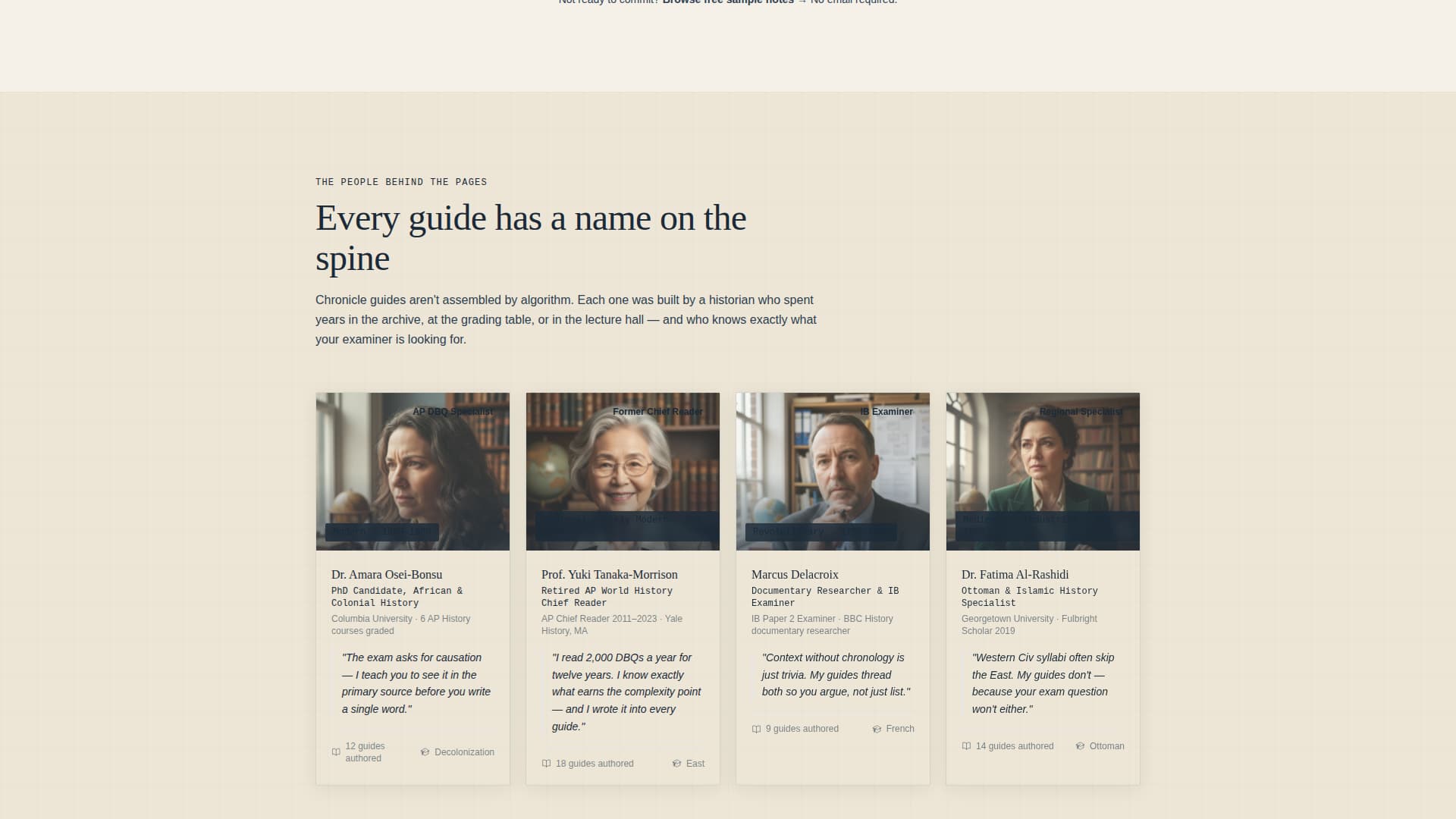 Chronicle - Authoritative History Landing Page Template