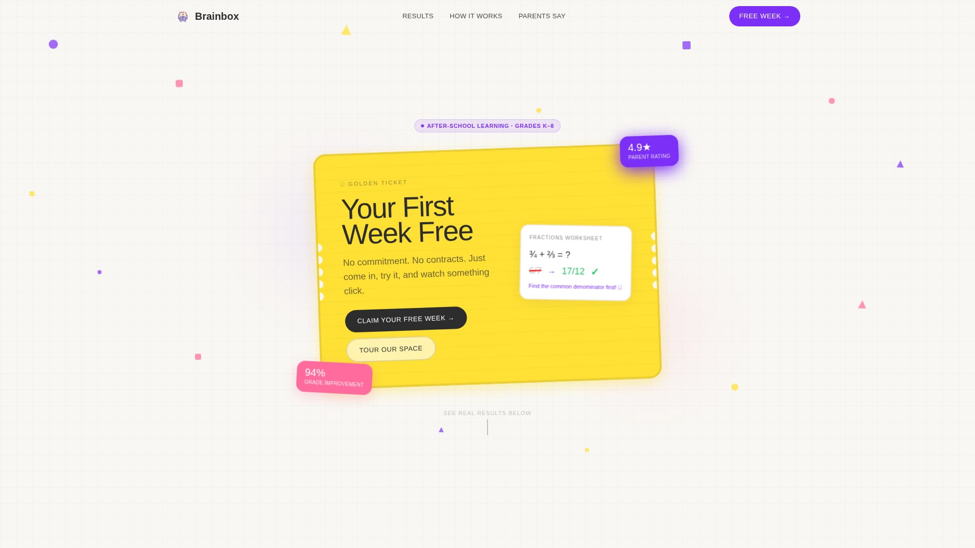 Brainbox - Playful Tutoring Landing Page Template