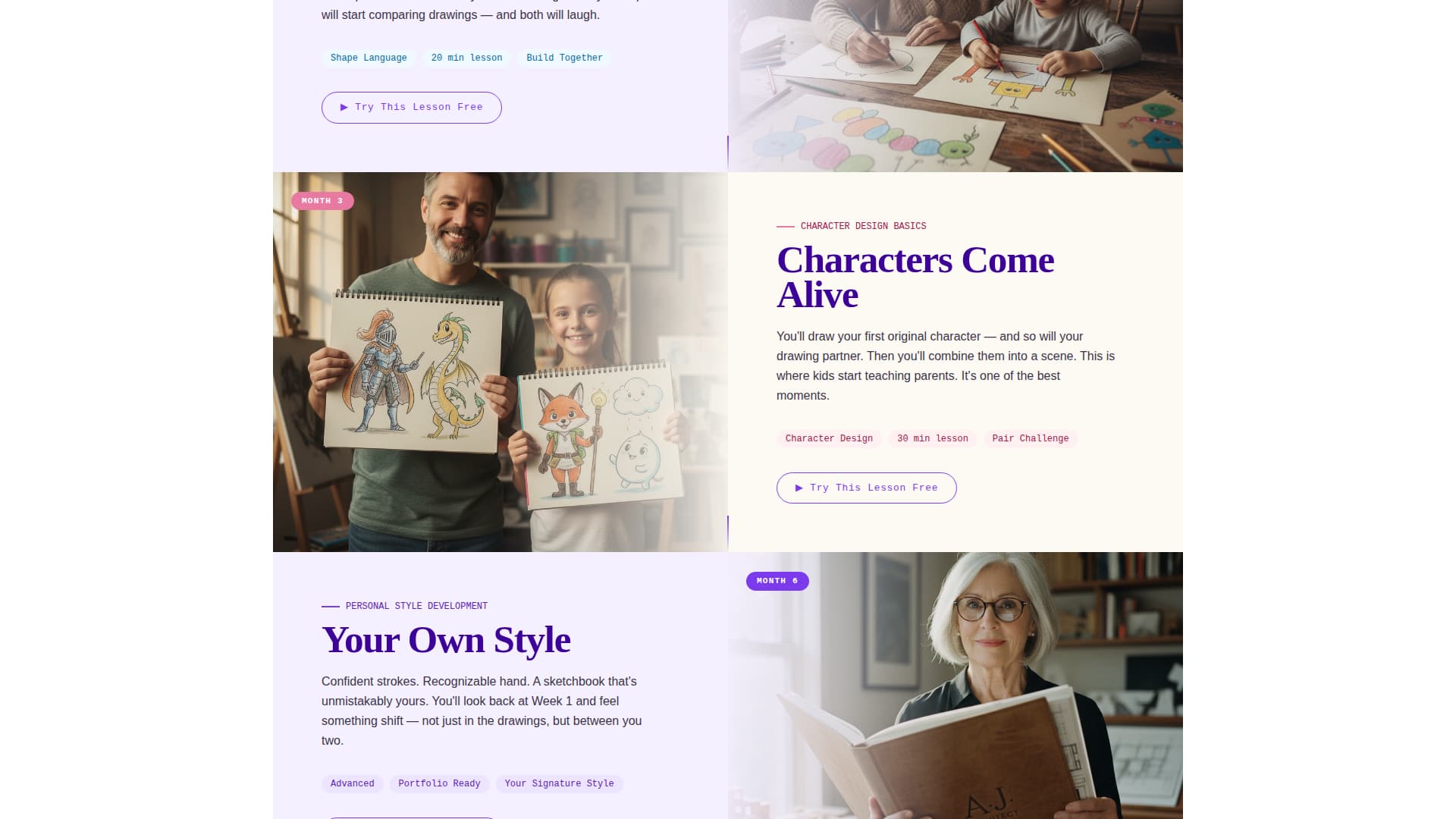 Drawtogether - Heartwarming Illustration Landing Page Template