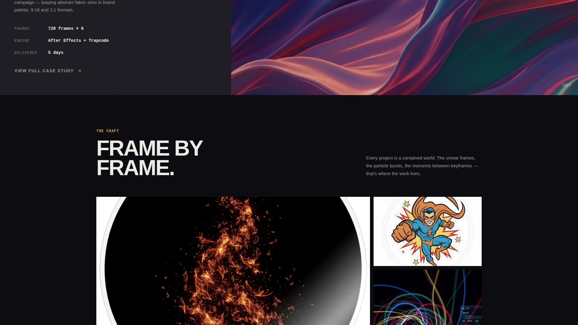Frame — Cinematic Video Editor Landing Page Template