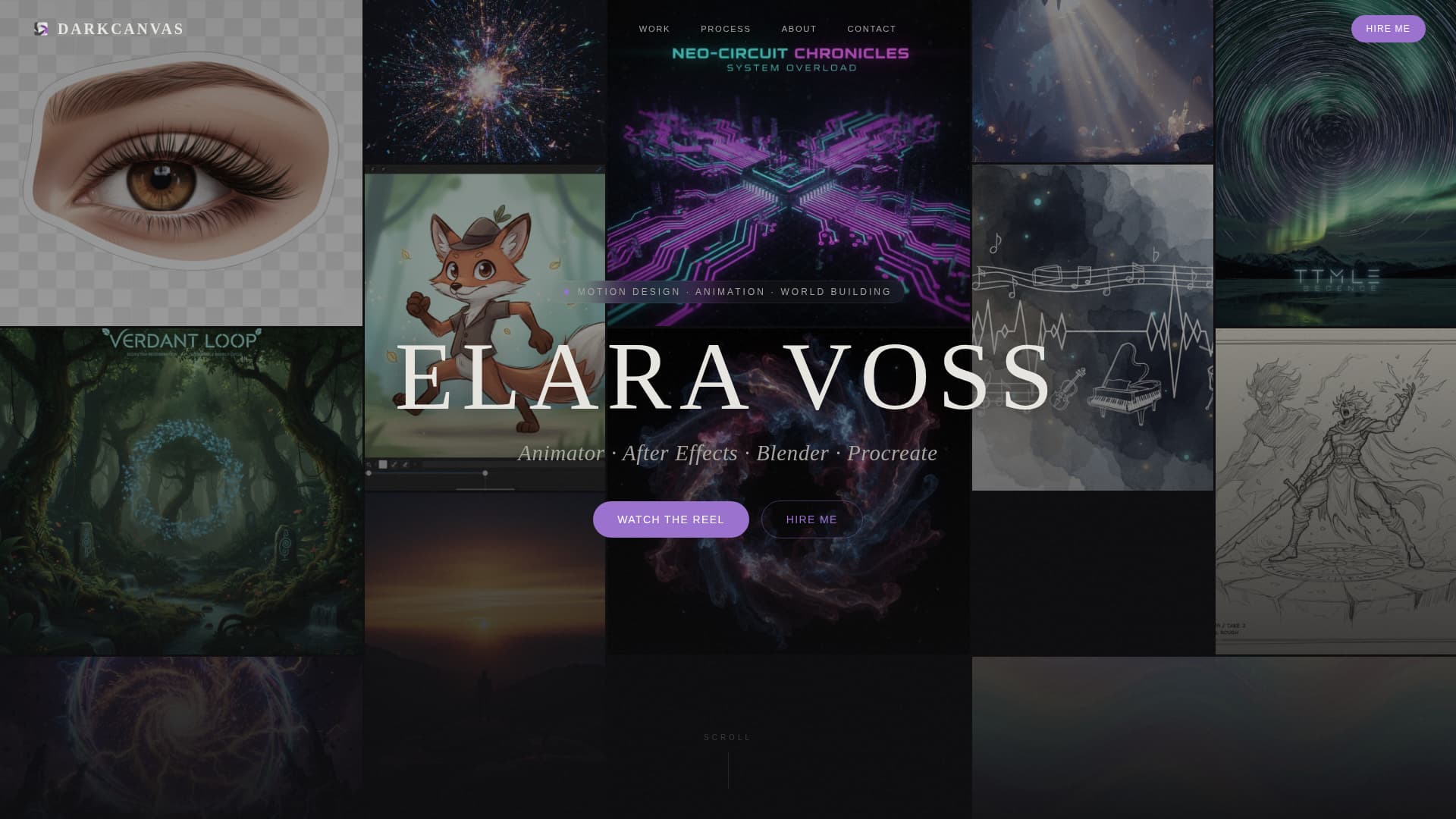 Animate - Immersive Animator Landing Page Template