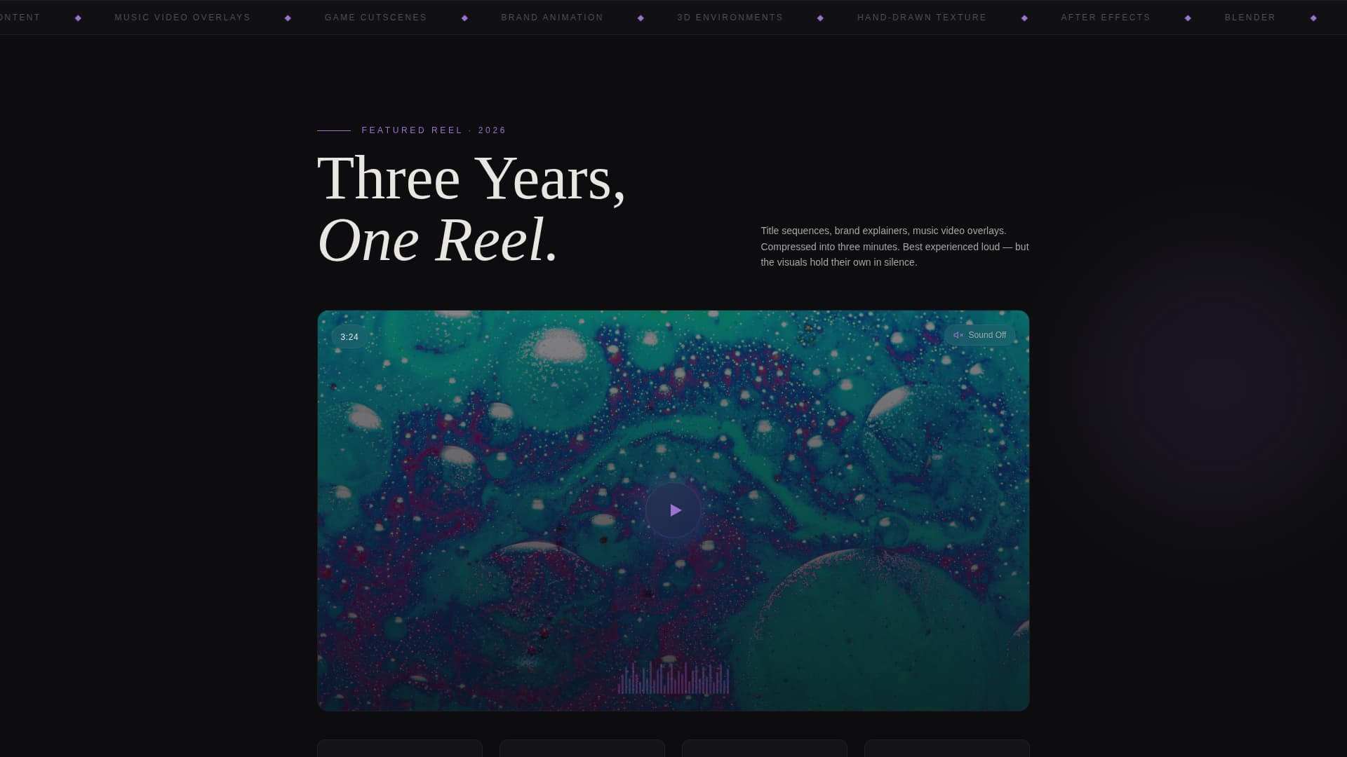 Animate - Immersive Animator Landing Page Template