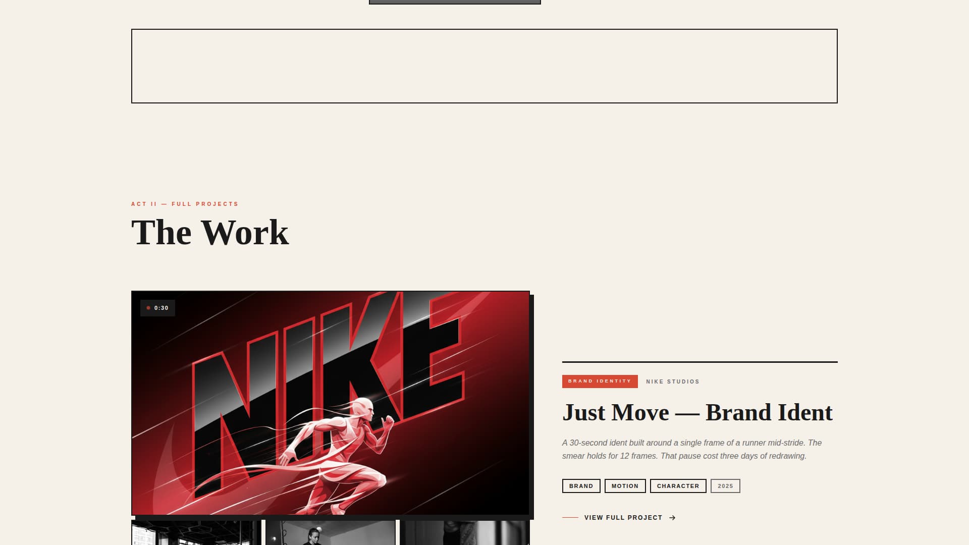 Frame - Bold Animator Landing Page Template
